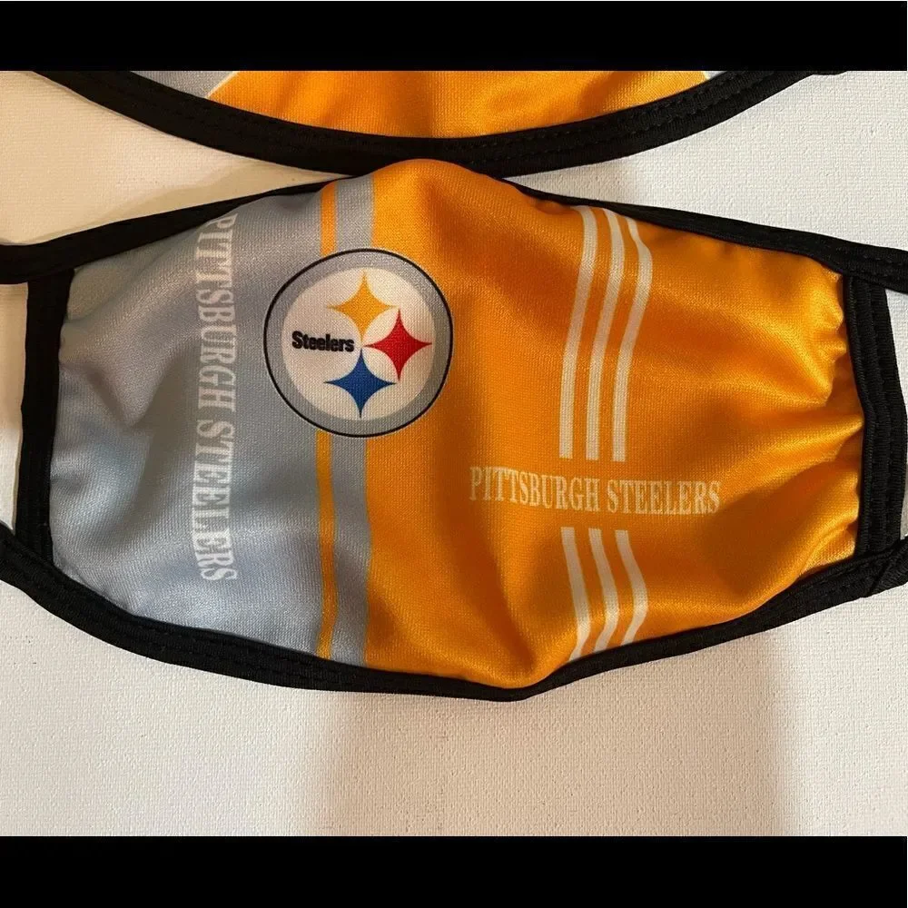 NFL Pittsburgh Steelers set of 2 face masks NWT